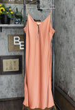 Prologue Women's Tie Waist Slip Dress 566815 Orange XL