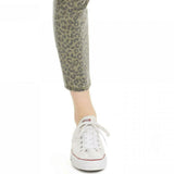 Indigo Rein Women's Leopard Print Cropped Skinny Jeans