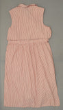 Mossimo Women's Sleeveless Striped Button-Up Back Slit Midi Dress