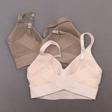 Rhonda Shear 2 Pack Mesh Back Detail Molded Cup Bra Mocha/ Pink Medium