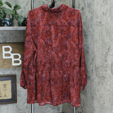 LOGO by Lori Goldstein Plus Size Stretch Woven Peplum Blouse