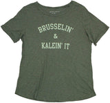 Grayson Threads Women's Brusselin' and Kalein' It Funny Graphic T-Shirt