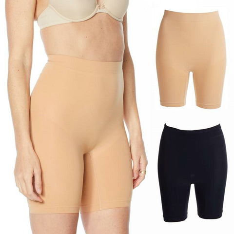 Rhonda Shear Plus Size 2 Pack Lightweight Longline Shaper Panties
