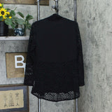 Susan Graver Women's Liquid Knit And Lace Cardigan And Tank Top Set