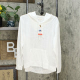 Weatherproof Vintage Women's Lightweight Slub Knit Hoodie T-Shirt