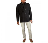Kenneth Cole New York Men's Big & Tall Double-Breasted Wool-Blend Peacoat