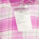 NWT Joan Rivers Plus Size Plaid Shirt With Fringe Hem. A347332-Plus 1X