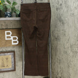 DG2 by Diane Gilman Pull On Ponte Boot Cut Pants Espresso Petite Small