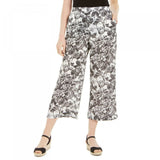NWT Charter Club Printed Wide-Leg Capri Pants. 100094503MS L