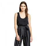 Mossimo Women's Silky Longline Tank Top Blouse Shirt Top