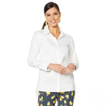 Lemon Way Women's On-the-Go Wrinkle Resistant Button-Down Shirt