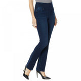 DG2 by Diane Gilman Women's Stretch Knit Twill Boot Cut Jeggings