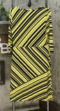 IMAN Women's Global Chic Luxury Resort Striped Jersey Sheath Dress