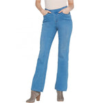 Denim & Co. Petite Soft Stretch Lightly Bootcut Jeans