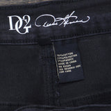DG2 by Diane Gilman Women's Tall Embellished Side Stripe Jeans Black 20W Tall
