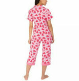 Munki Munki Women's 2 Piece Capri Pajama Set