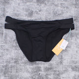 Kona Sol Women's Mid Coverage Double Side Tabs Hipster Bikini Bottom