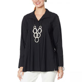 MarlaWynne Women's Button Up Stretch Shirt Jacket