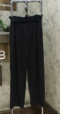 A New Day Women's High Rise Ankle Length Paperbag Pants Black XL