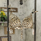 Shade & Shore Women's Leopard Lightly Lined Bikini Top