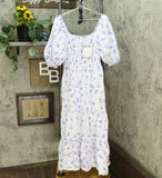 LoveShackFancy for TRGT Women's Gemma Puff Sleeve Maxi Dress