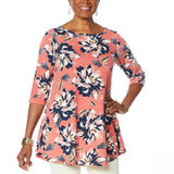 DG2 by Diane Gilman Women's Printed Swing Top