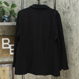 DG2 by Diane Gilman Women's Stretch Knit Ponte Blazer Black XL