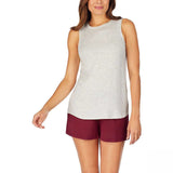 Jane and Bleecker Women's 3 Pack Lounge Tank Tops Plum / Oatmeal / Blue Medium