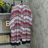 Susan Graver Plus Size Novelty Knit Kimono With Tassel Trim