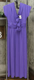 IMAN Women's Petite Boho Chic Knit Maxi Dress With Head Wrap