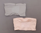 Rhonda Shear 2 Pack Underwire Bandeau Bras Gray/ Pink Medium