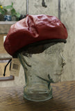 Eric Javits Women's USA Made Kate Italian Lamb Leather Beret