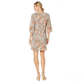 G by Giuliana Women's Slit Sleeve Lined Printed Shift Dress