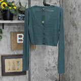 Wild Fable Women's Cropped Button-Front Cardigan