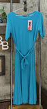 Nina Leonard Women's Sylvia Midi Dress With Two Belts