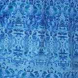 Belle by Kim Gravel Women's Ombre Print Side Ruched Knit Top Blue XS
