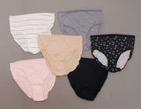 Auden 6 Pairs Women's Cotton Briefs Panties