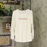 Isabel Maternity by Ingrid & Isabel Mama Embroidered Sweatshirt