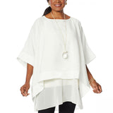 MarlaWynne WynneLayers Women's Hamptons Chiffon Poncho Top