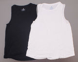 Jane and Bleecker Bleecker Women's 2 Pack Lounge Tank Tops Black / White Medium