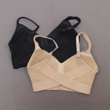 Rhonda Shear 2 Pack Mesh Back Molded Cup Bras Dark Nude / Black Medium