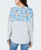 NWT Style & Co. Co Women's Mixed Media Sweatshirt. 100041872MS XS