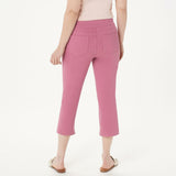 NWT Denim & Co. Womens Color Soft Stretch Smooth Waist Cropped Jeans. A307072 14