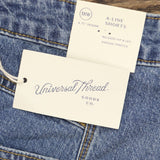 Universal Thread Women's Plus Size High-Rise A-Line Midi Jean Shorts