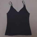 Rhonda Shear Lightweight Everyday V Neck Camisole Black 2X