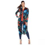 G by Giuliana Women's Printed Hacci Slub Knit Duster Cardigan