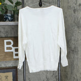 JM Collection Women's Petite Studded Sweater.