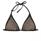 Xhilaration Women's Embroidered Triangle Bikini Top