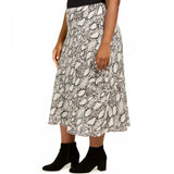 Bar III Women's Plus Size Snake Print Midi Skirt