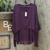 DG2 by Diane Gilman Women's Kimono Layered Top